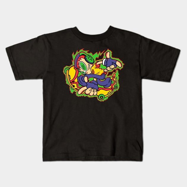 Beat Adventure Kids T-Shirt by demonigote